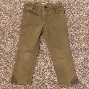 Army green pants car and jack super trendy